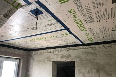 Mansardă nouă din Timișoara pregătită pentru izolație cu celuloză suflată CELLEX